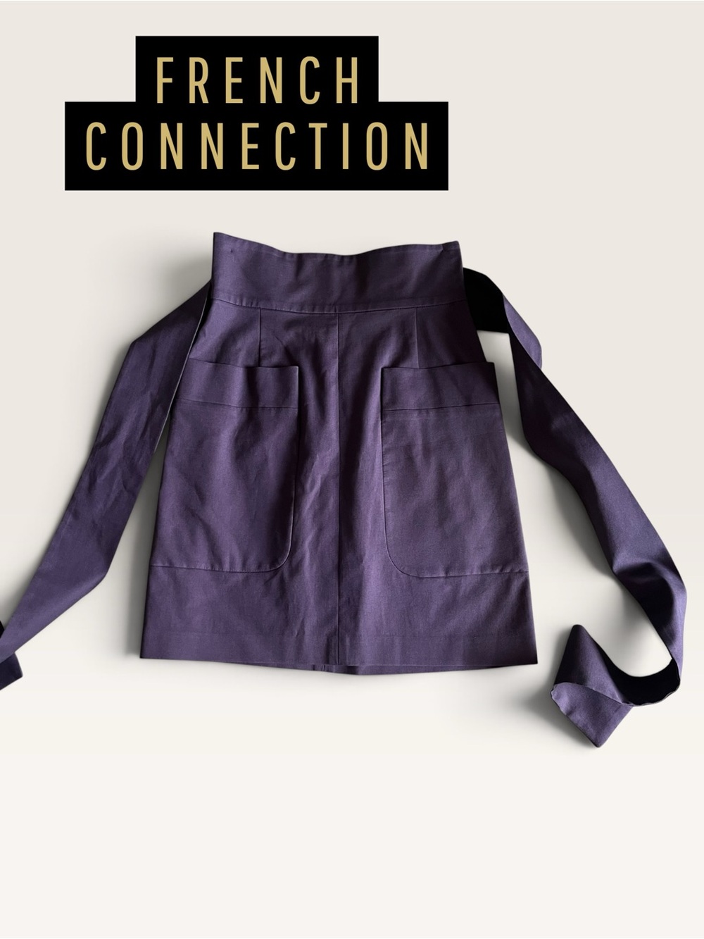 French Connection Tie Waist Utility Skirt Size 0